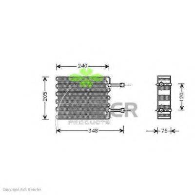 KAGER 945127 Испаритель, кондиционер