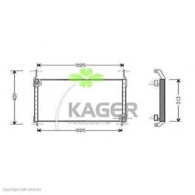 KAGER 945139 Конденсатор, кондиционер