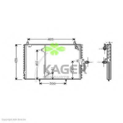 KAGER 945191 Конденсатор, кондиционер