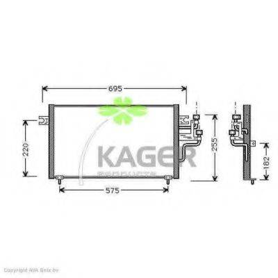 KAGER 945232 Конденсатор, кондиционер