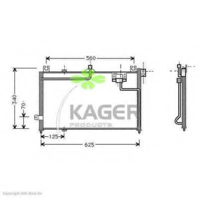 KAGER 945240 Конденсатор, кондиционер