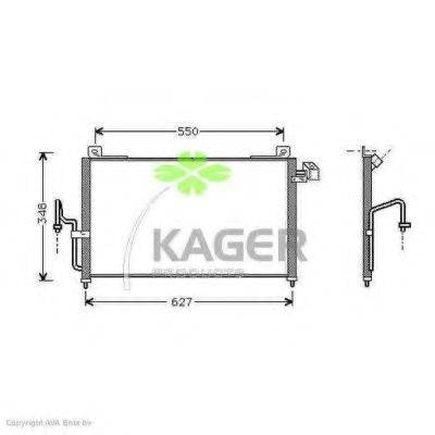 KAGER 945245 Конденсатор, кондиционер