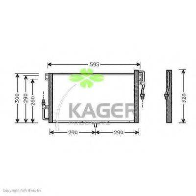 KAGER 945262 Конденсатор, кондиционер