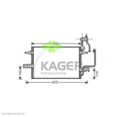 KAGER 945271 Конденсатор, кондиционер