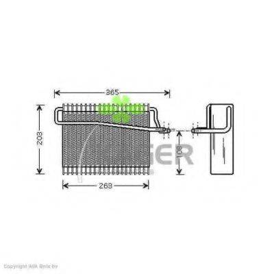 KAGER 945303 Испаритель, кондиционер