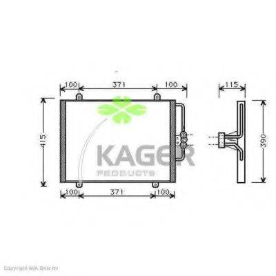 KAGER 945312 Конденсатор, кондиционер