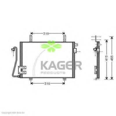 KAGER 945315 Конденсатор, кондиционер