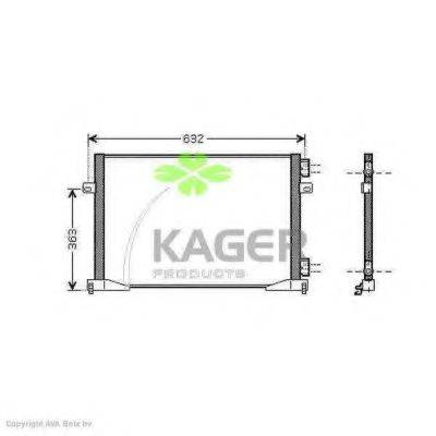 KAGER 945330 Конденсатор, кондиционер