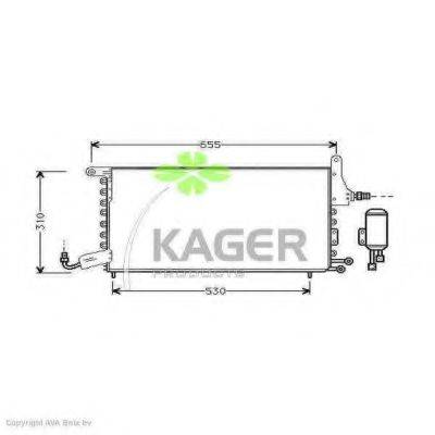 KAGER 945344 Конденсатор, кондиционер