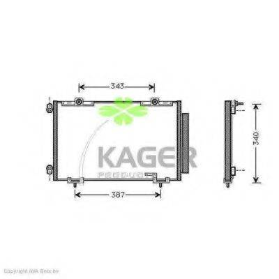 KAGER 945351 Конденсатор, кондиционер