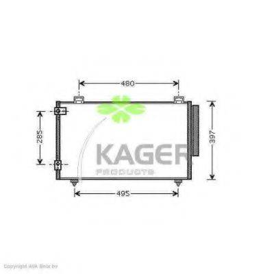 KAGER 945355 Конденсатор, кондиционер