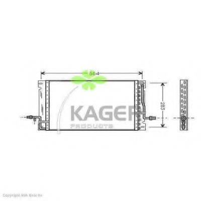 KAGER 945376 Конденсатор, кондиционер