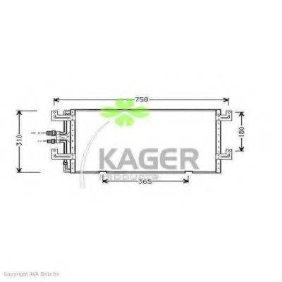 KAGER 945394 Конденсатор, кондиционер