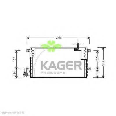 KAGER 945397 Конденсатор, кондиционер