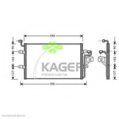 KAGER 945401 Конденсатор, кондиционер