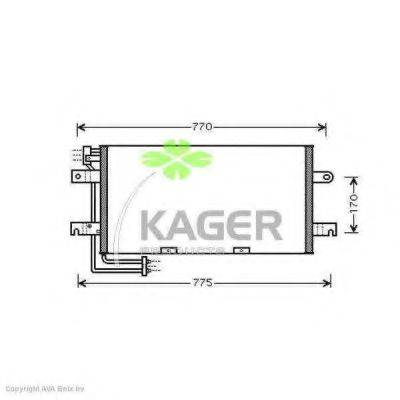 KAGER 945405 Конденсатор, кондиционер