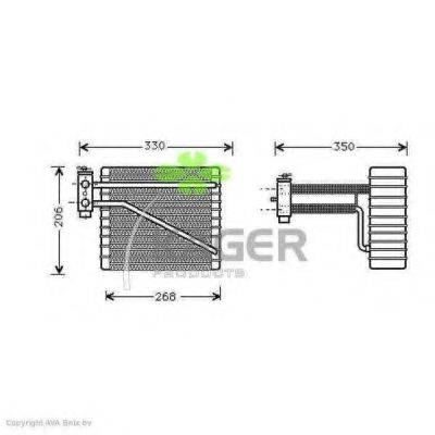 KAGER 945732 Испаритель, кондиционер
