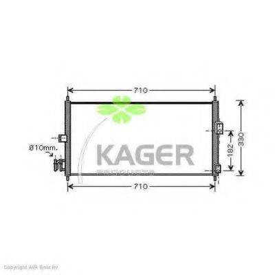 KAGER 945839 Конденсатор, кондиционер