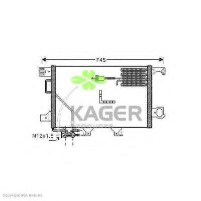 KAGER 945886 Конденсатор, кондиционер