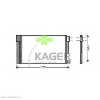 KAGER 946007 Конденсатор, кондиционер