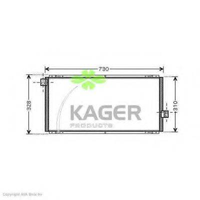 KAGER 946024 Конденсатор, кондиционер