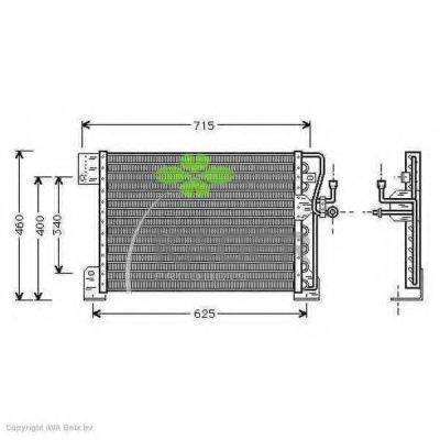 KAGER 946045 Конденсатор, кондиционер