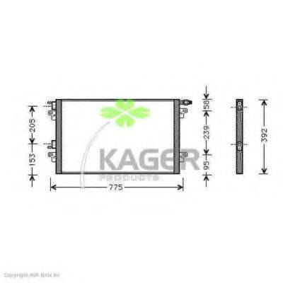 KAGER 946066 Конденсатор, кондиционер