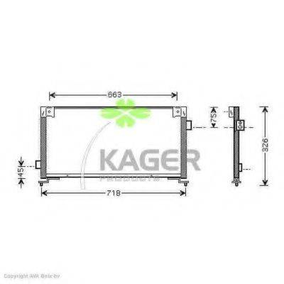 KAGER 946078 Конденсатор, кондиционер