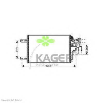 KAGER 946124 Конденсатор, кондиционер