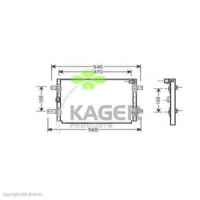 KAGER 946311 Конденсатор, кондиционер