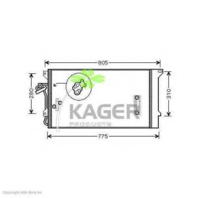 KAGER 946326 Конденсатор, кондиционер