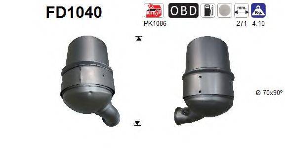 AS FD1040 Сажевый / частичный фильтр, система выхлопа ОГ