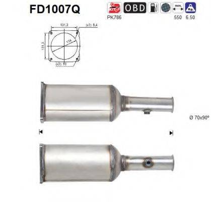 AS FD1007Q Сажевый / частичный фильтр, система выхлопа ОГ