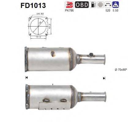 AS FD1013 Сажевый / частичный фильтр, система выхлопа ОГ