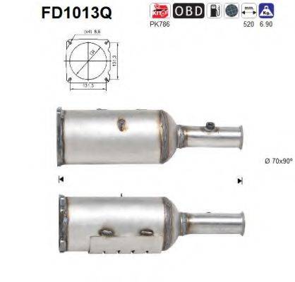 AS FD1013Q Сажевый / частичный фильтр, система выхлопа ОГ