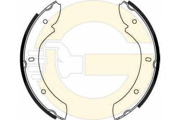 GIRLING 5162366 Комплект тормозных колодок, стояночная тормозная система