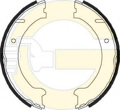 GIRLING 5184471 Комплект тормозных колодок, стояночная тормозная система