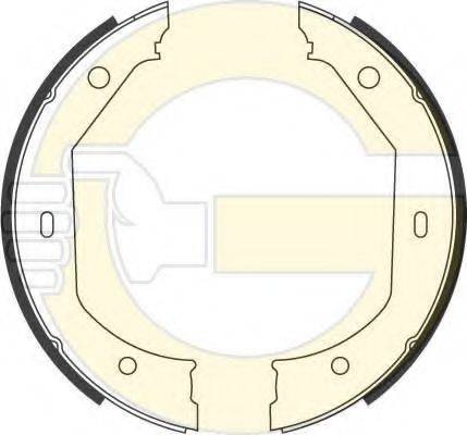GIRLING 5186569 Комплект тормозных колодок, стояночная тормозная система