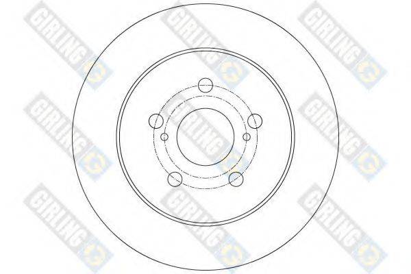 GIRLING 6061454 Тормозной диск