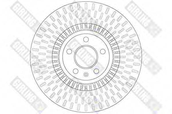 GIRLING 6062161 Тормозной диск