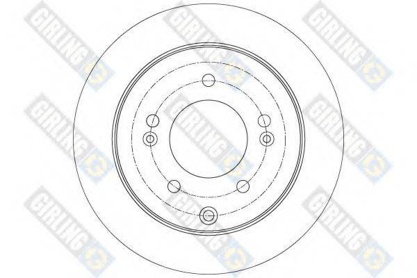 GIRLING 6078194 Тормозной диск