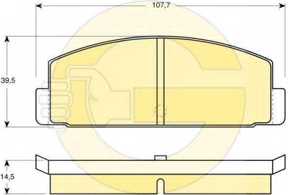 GIRLING 6101849 Комплект тормозных колодок, дисковый тормоз