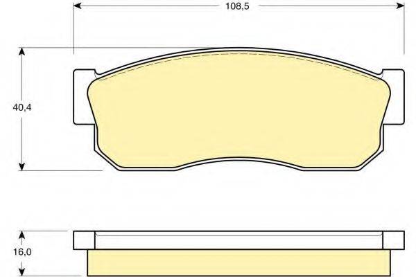 GIRLING 6102889 Комплект тормозных колодок, дисковый тормоз