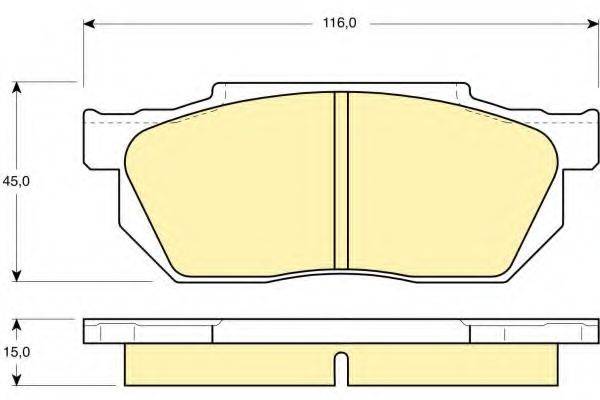 GIRLING 6103589 Комплект тормозных колодок, дисковый тормоз