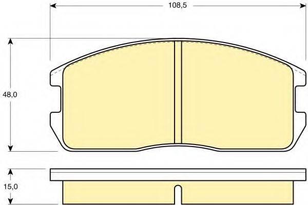 GIRLING 6103659 Комплект тормозных колодок, дисковый тормоз