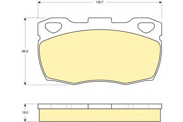 GIRLING 6103956 Комплект тормозных колодок, дисковый тормоз