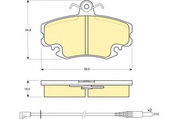 GIRLING 6104001 Комплект тормозных колодок, дисковый тормоз