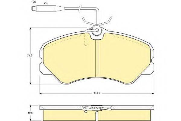 GIRLING 6104471 Комплект тормозных колодок, дисковый тормоз