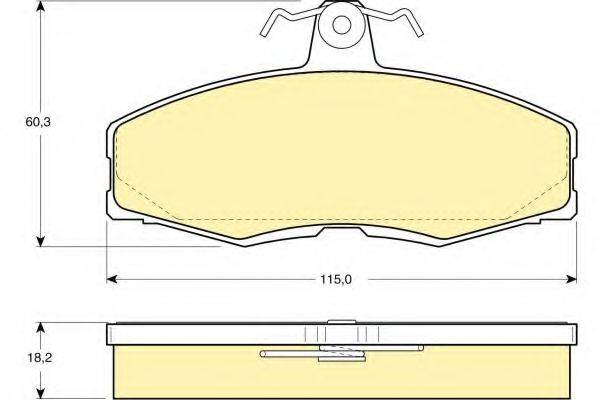 GIRLING 6104731 Комплект тормозных колодок, дисковый тормоз