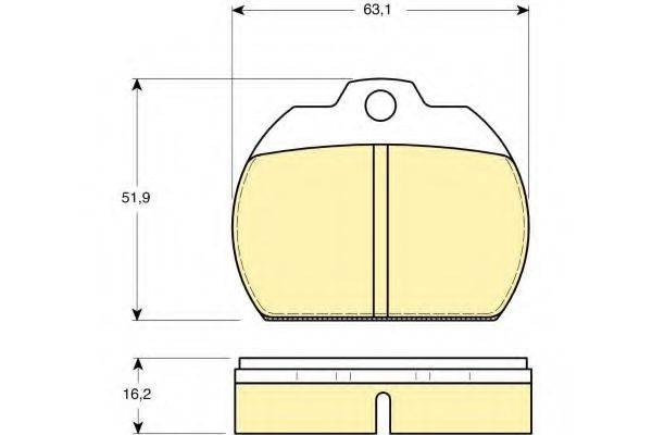 GIRLING 6105911 Комплект тормозных колодок, дисковый тормоз